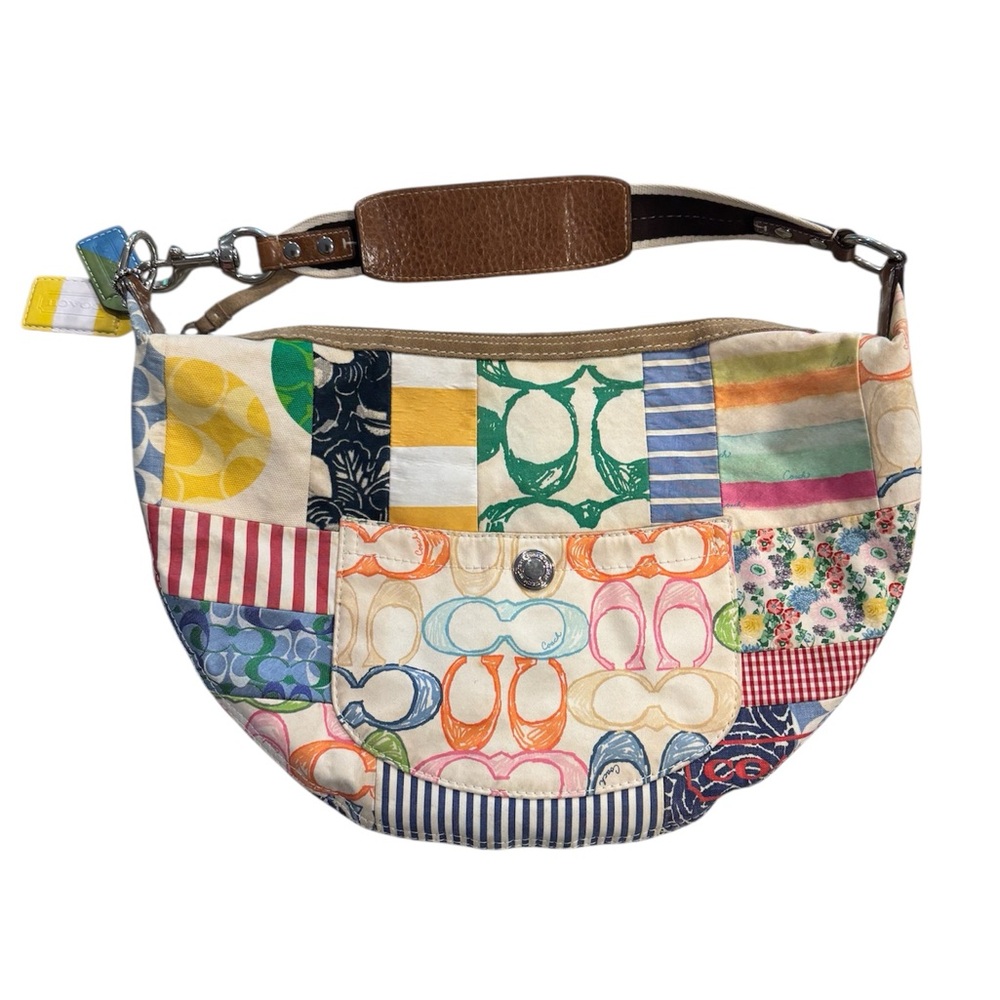 Coach Multicolor Patchwork Hobo Bag